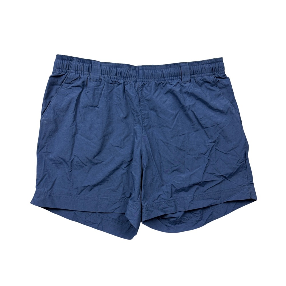 Columbia PFG Backcast III Water Shorts Mens Medium Navy Blue 5 Inseam Nylon